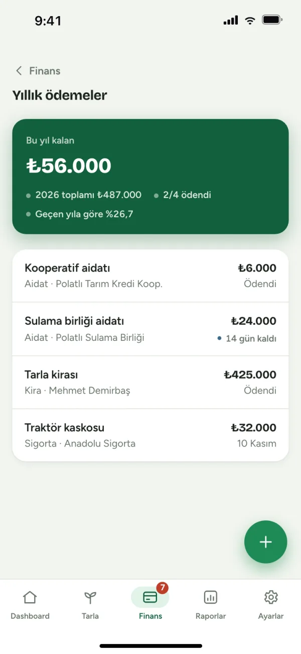 Yıllık ödemeler